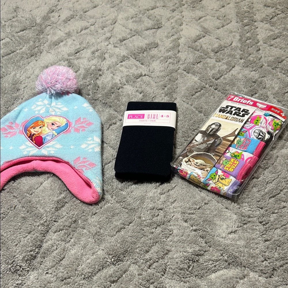 Frozen Themed Beanie and Star Wars Briefs Set